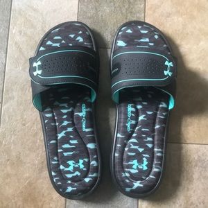 Under armor slide on sandals